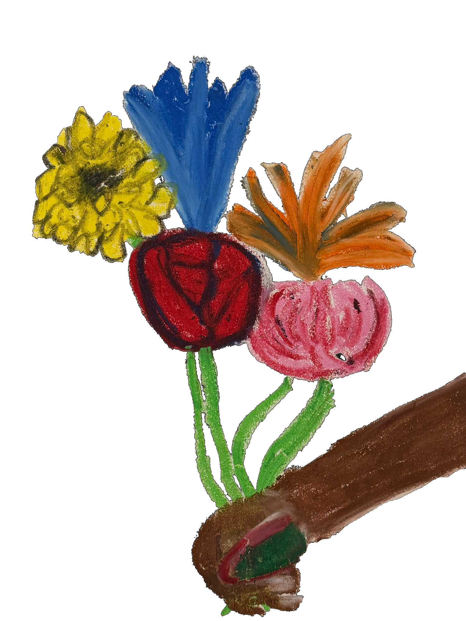 A Man's First Bouquet Painting